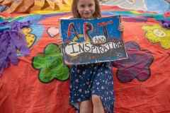 Nola - our youngest and most energetic supporter :-)