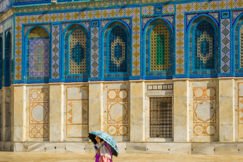 Blue Parasol, Temple Mount